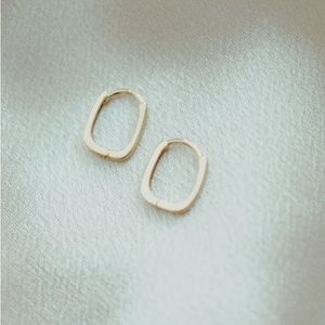 For the Seconds solid gold earrings